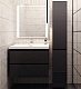 Style Line Мебель для ванной Даймонд 80 Люкс черная, PLUS подвесная – фотография-14